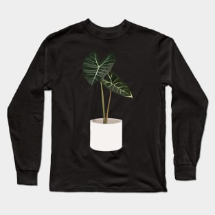 Alocasia Longiloba Plant Long Sleeve T-Shirt